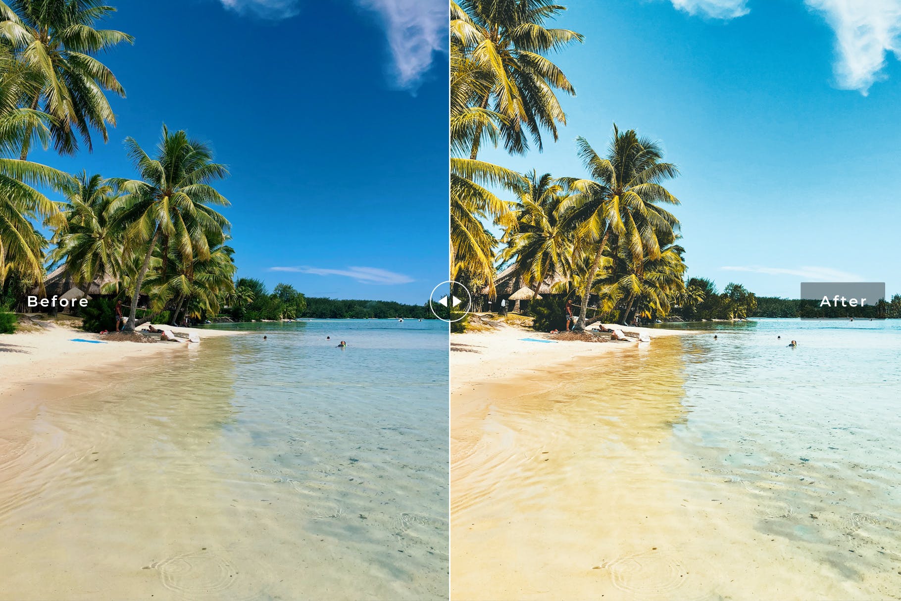海边沙滩摄影专业Lightroom调色预设 Tahiti Mobile & Desktop Lightroom Presets插图(2)