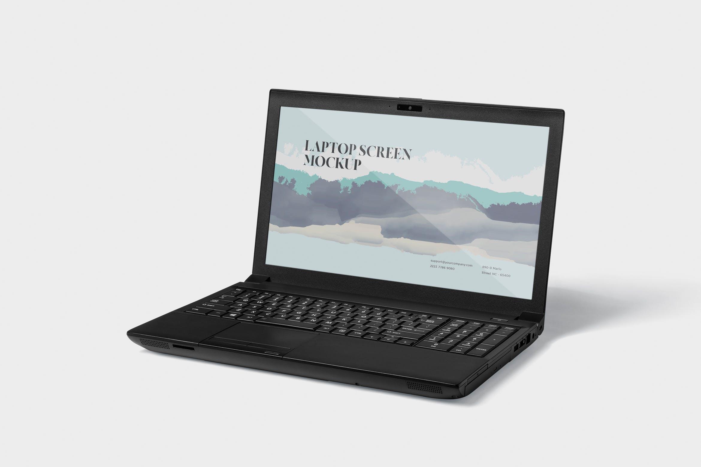 Windows笔记本电脑屏幕预览16设计网精选样机模板 Laptop Screen Mockup – Windows Edition插图