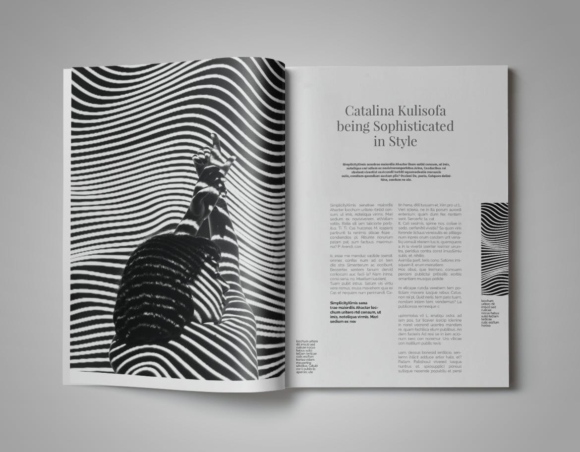 现代版式设计时尚16图库精选杂志INDD模板 Simplifly | Indesign Magazine Template插图(12)
