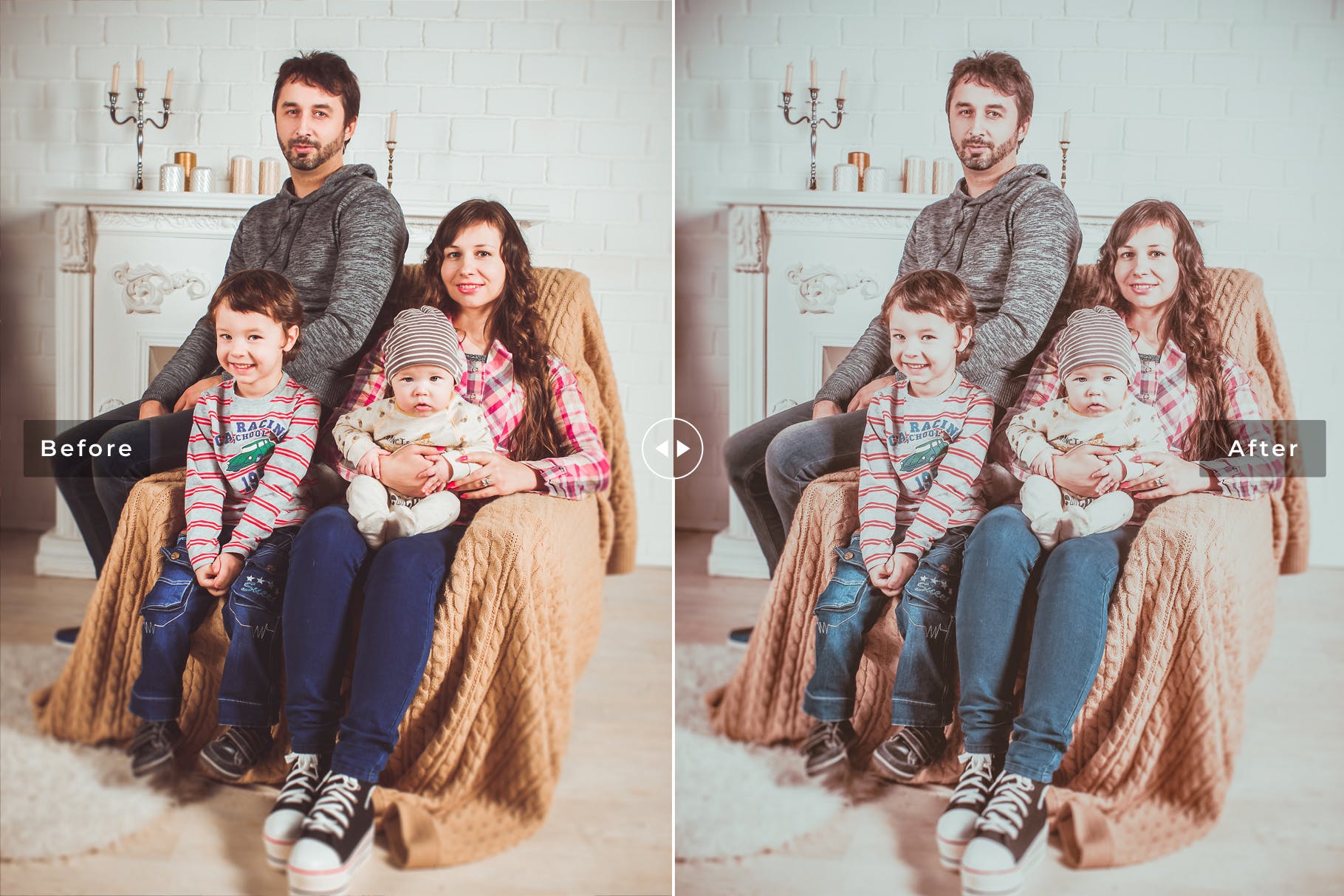 全家福家庭生活照片调色滤镜16设计素材网精选LR预设 Family Professional Lightroom Presets插图(2)