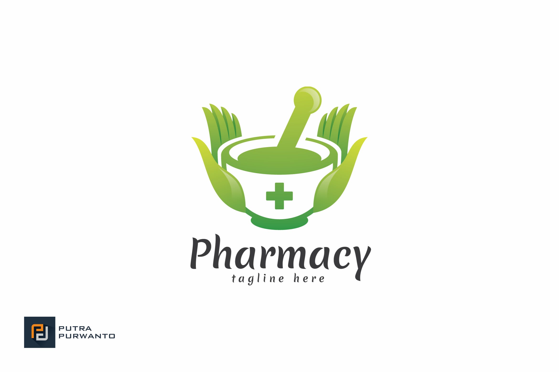 药房商标品牌Logo设计素材库精选模板 Pharmacy – Logo Template插图