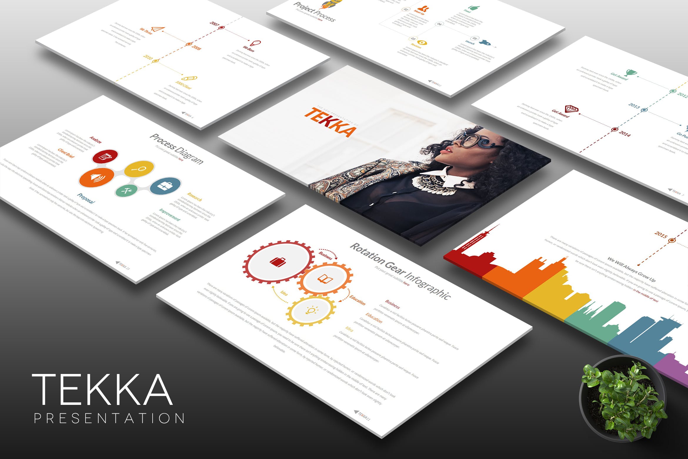 企业推介会发言稿素材库精选Keynote模板设计模板 Tekka – Keynote Template插图