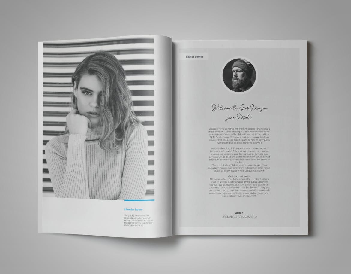 现代版式设计时尚非凡图库精选杂志INDD模板 Simplifly | Indesign Magazine Template插图(1)