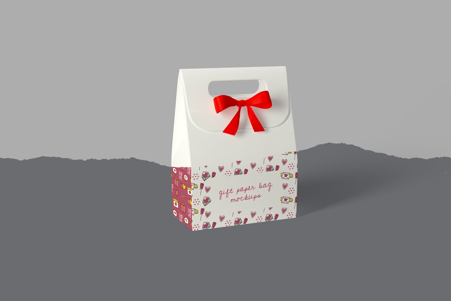 礼品纸袋外观设计图普贤居精选模板 Gift Paper Bag Mockups插图(3)