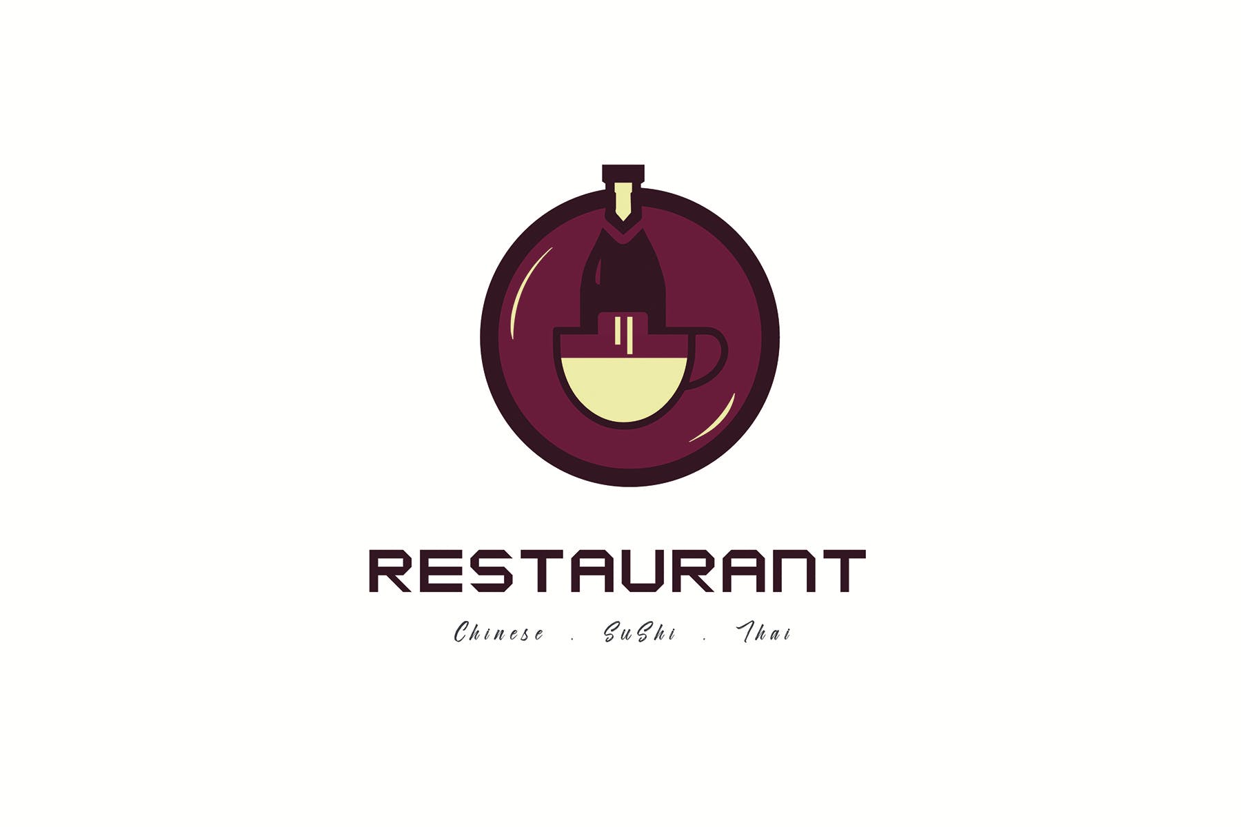 餐馆定制Logo设计普贤居精选模板 Restaurant Logo Templates插图(1)