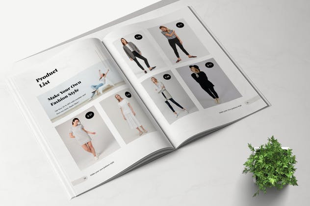 24页时尚产品目录手册版式普贤居精选Lookbook设计模板 MEDUSA – Lookbook Brochure Fashion插图(6)