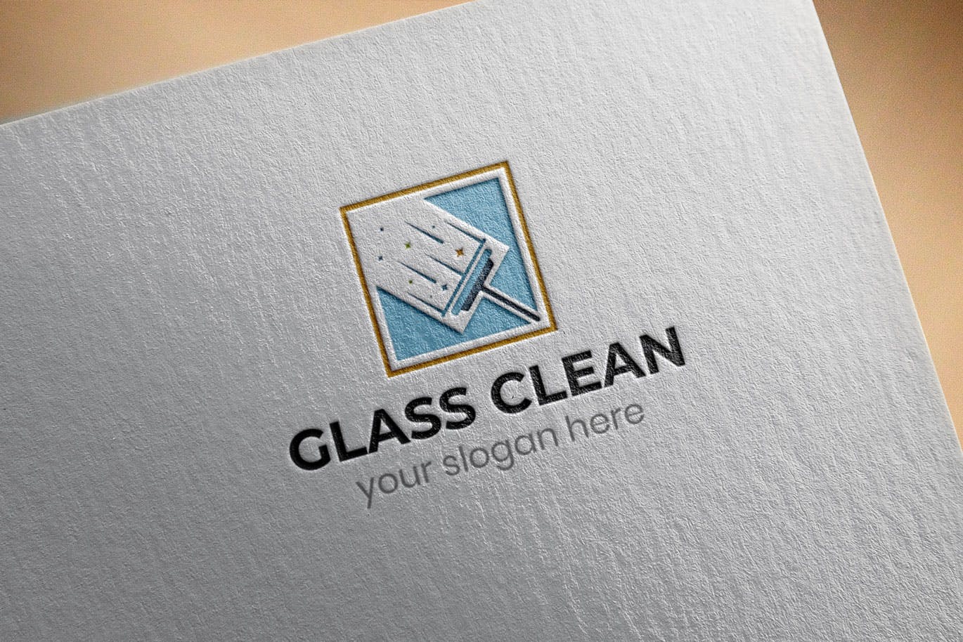 玻璃清洁服务Logo设计素材库精选模板 Glass Clean Business Logo Template插图(2)