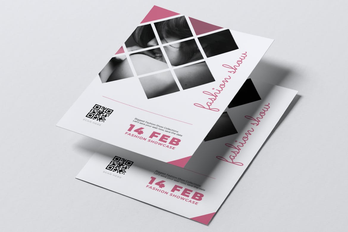 时装秀/活动传单&素材库精选名片模板 GAIA Fashion Show / Event Flyer & Business Card插图(1)