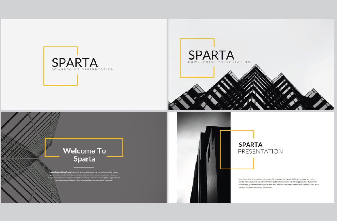 时尚简约设计风格多用途16设计素材网精选PPT模板 Sparta | Powerpoint Template插图(1)