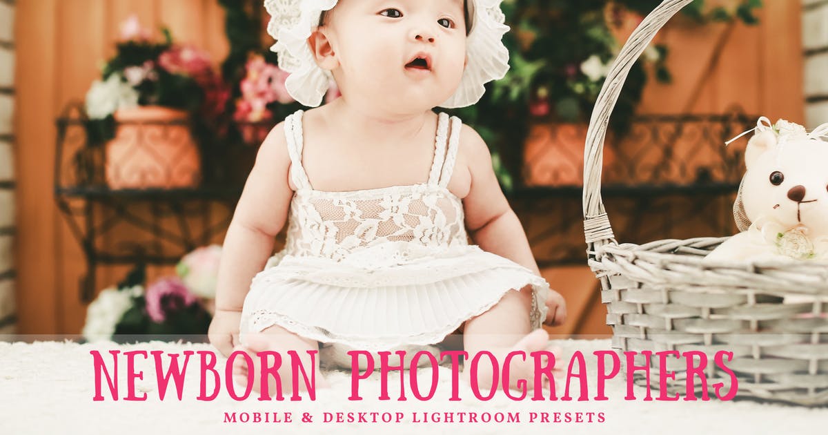 新生儿婴儿摄影师必备照片调色亿图网易图库精选LR预设 Newborn Mobile & Desktop Lightroom Presets插图