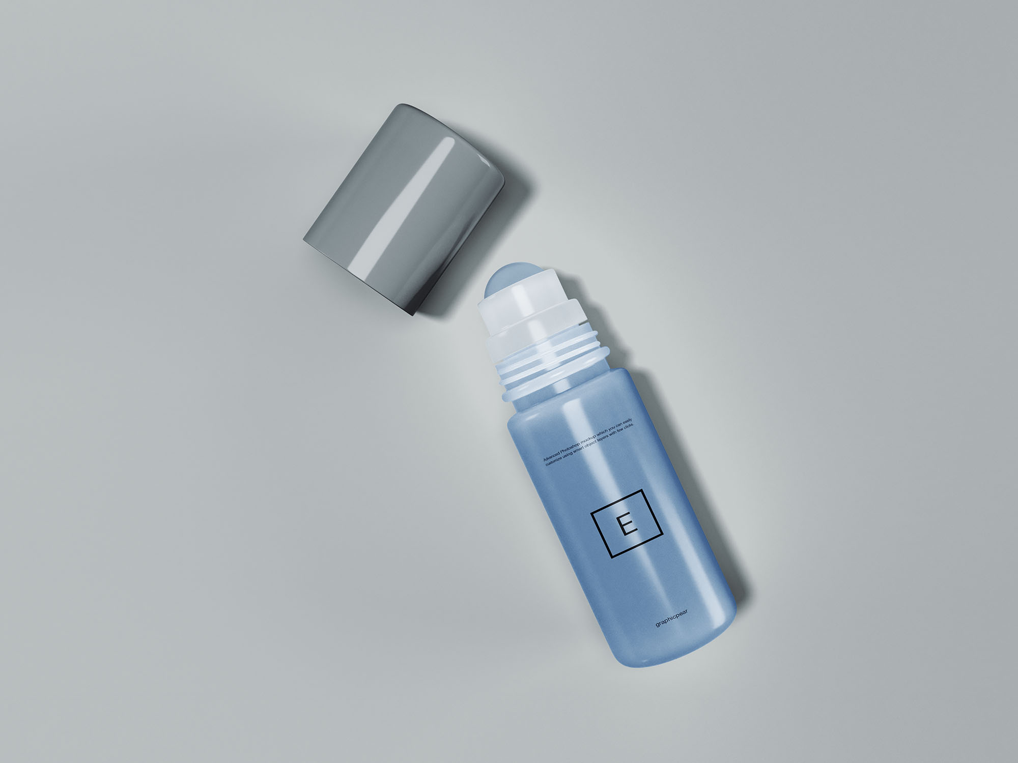 滚珠香水瓶外观设计效果图普贤居精选 Rollerball Perfume Mockup插图