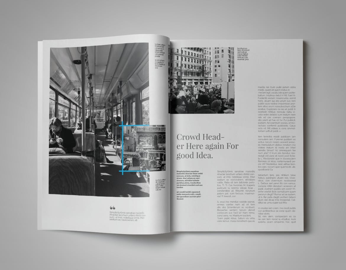现代版式设计时尚16图库精选杂志INDD模板 Simplifly | Indesign Magazine Template插图(10)
