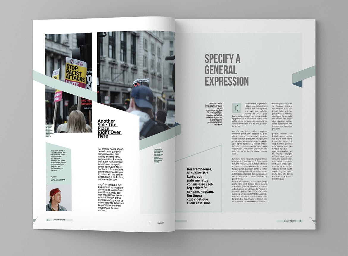 多用途企业宣传素材库精选杂志排版设计模板 Magasin – Magazine Template插图(5)