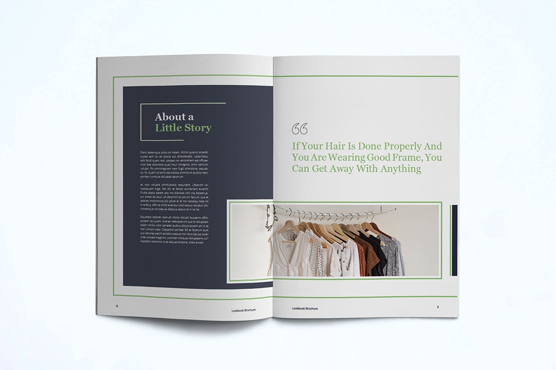 时装订货画册/新品上市产品16图库精选目录设计模板v1 Fashion Lookbook Template插图(5)