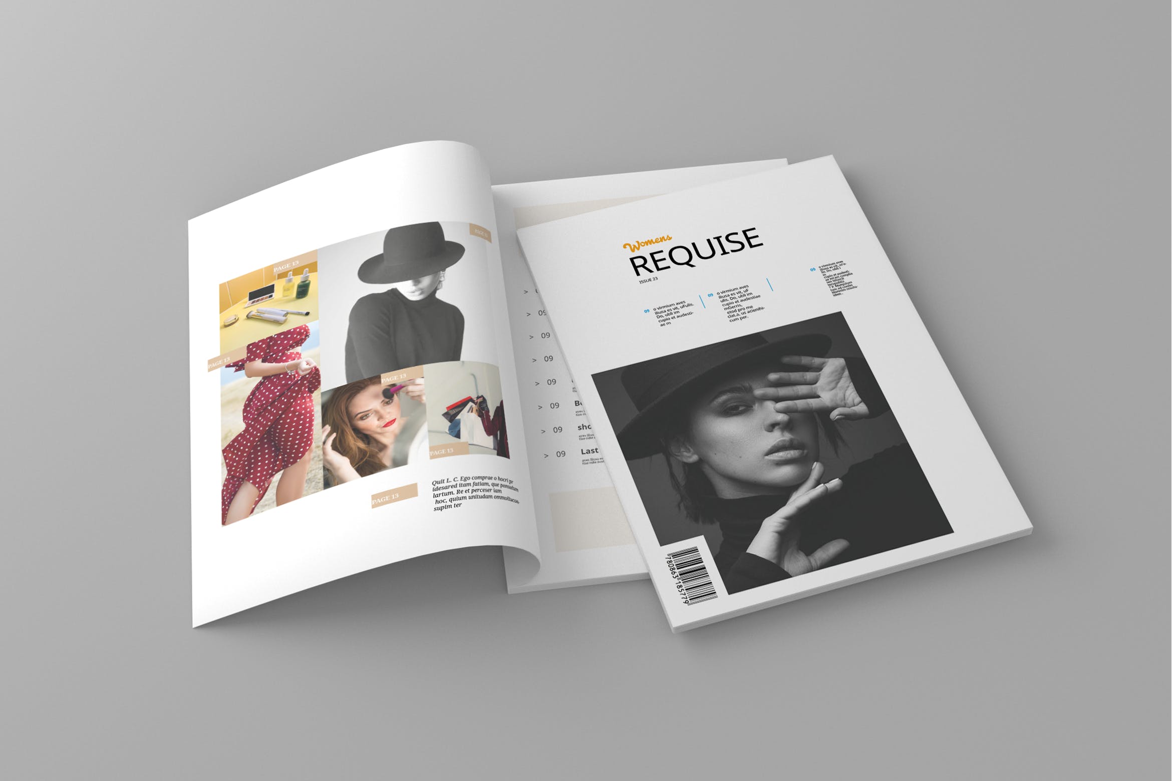 女性时尚主题16设计网精选杂志排版设计模板 Requise – Magazine Template插图