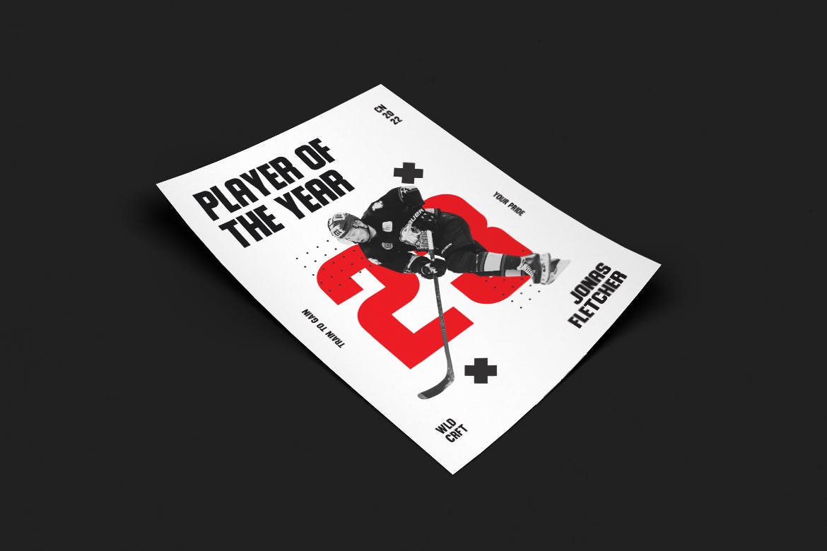 冰棍球运动海报PSD素材普贤居精选模板 Faustus Poster Design插图(2)