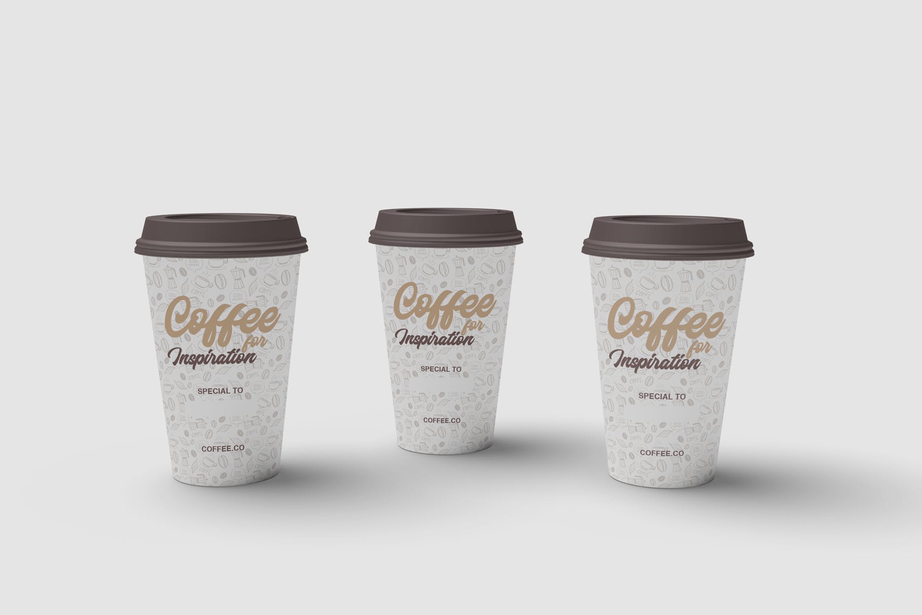 咖啡纸杯外观图案设计预览普贤居精选 Cup of Coffee Mockup插图(2)