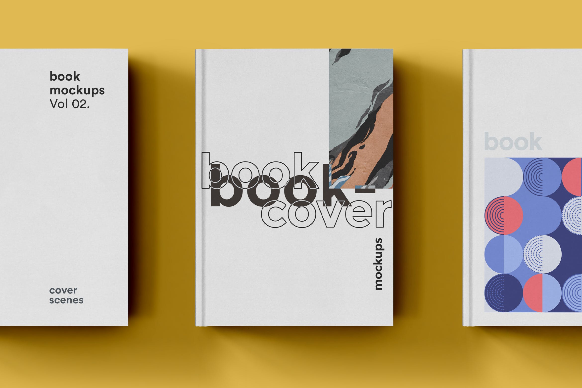 高端图书封面艺术设计图样机普贤居精选模板 Book Cover Mockup set插图