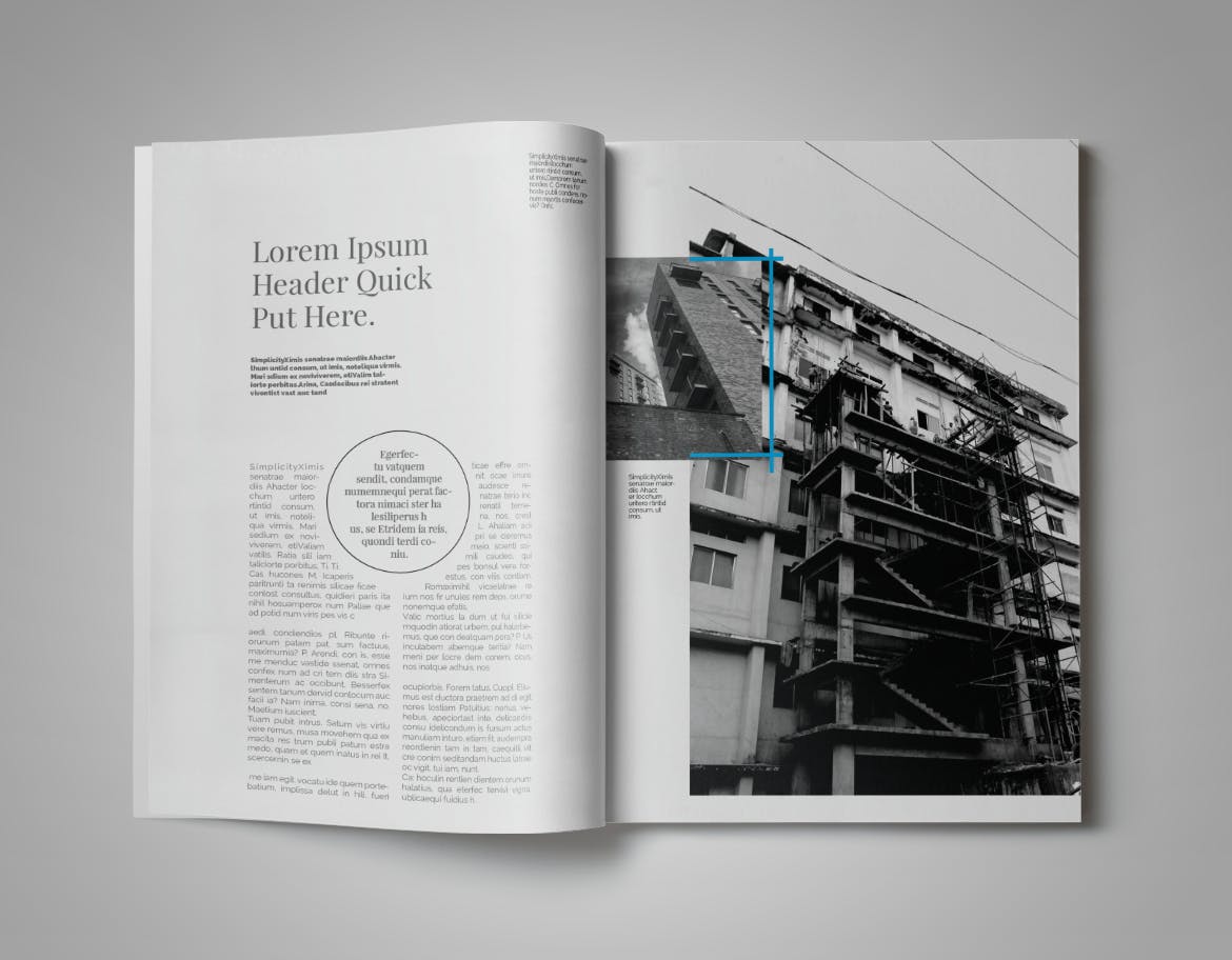 现代版式设计时尚普贤居精选杂志INDD模板 Simplifly | Indesign Magazine Template插图(7)