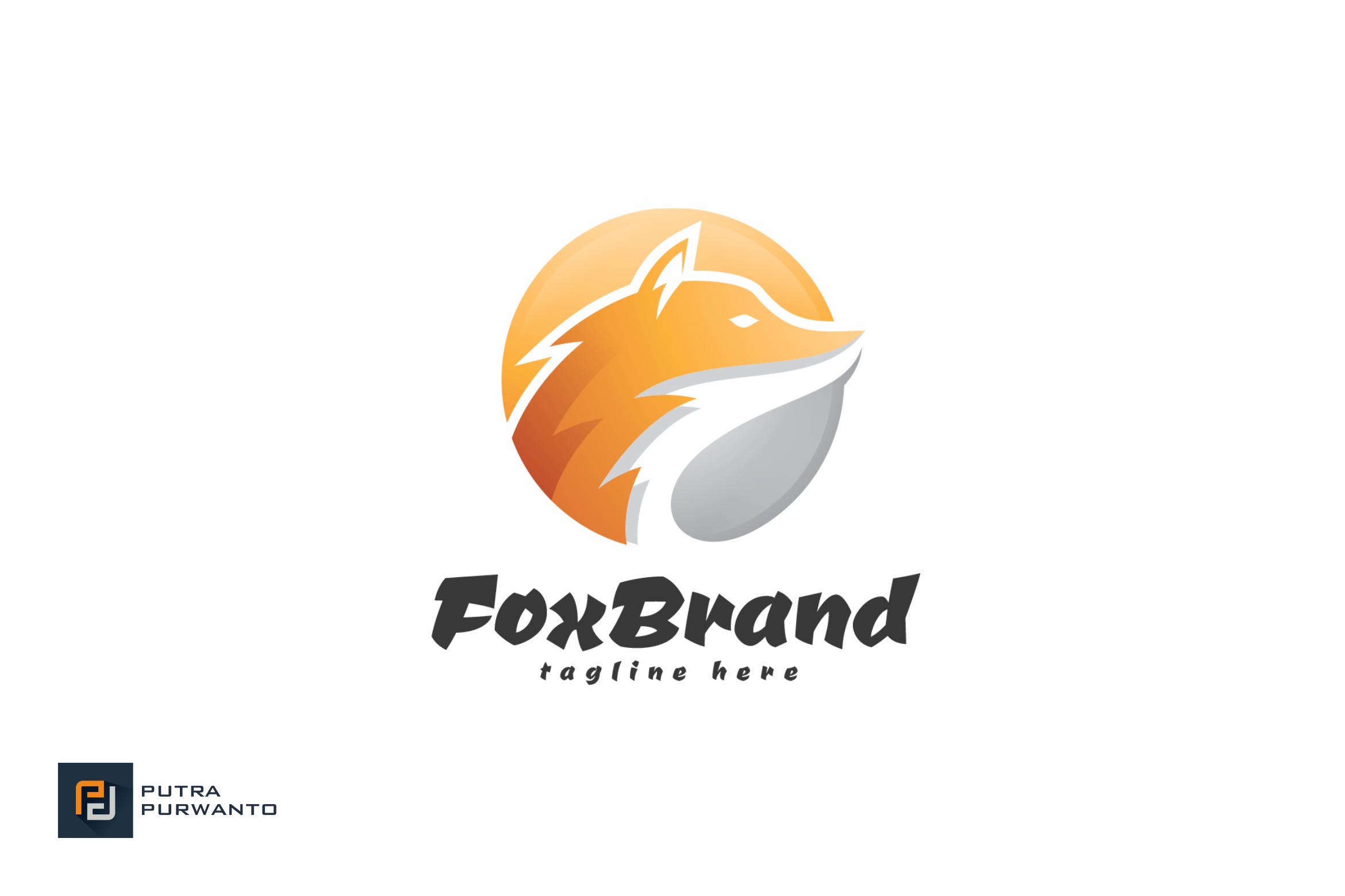 狐狸几何图形品牌Logo设计非凡图库精选模板 Fox Brand – Logo Template插图