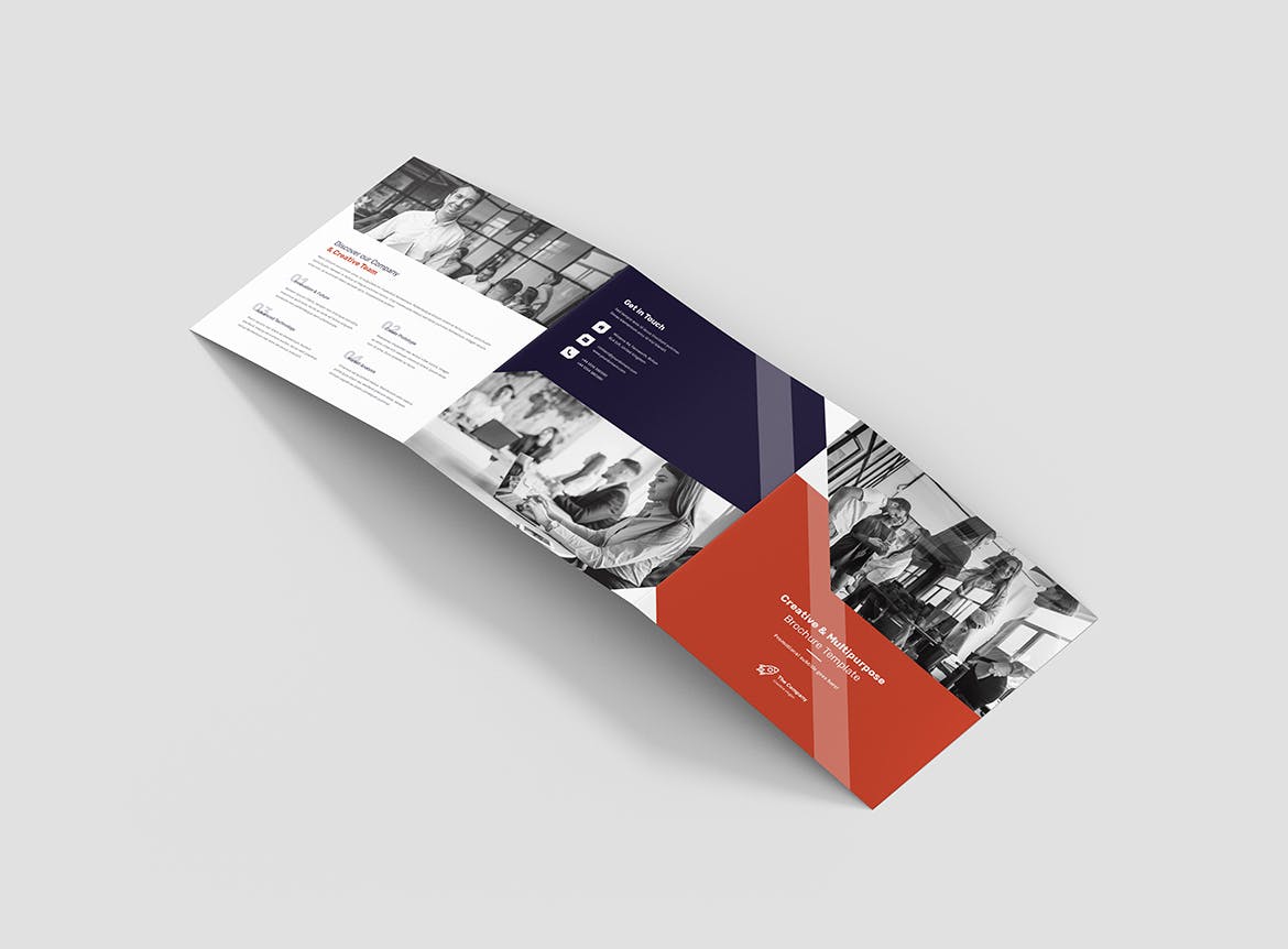 创意多用途三折宣传单设计模板 Brochure – Creative Multipurpose Tri-Fold Square插图(7)