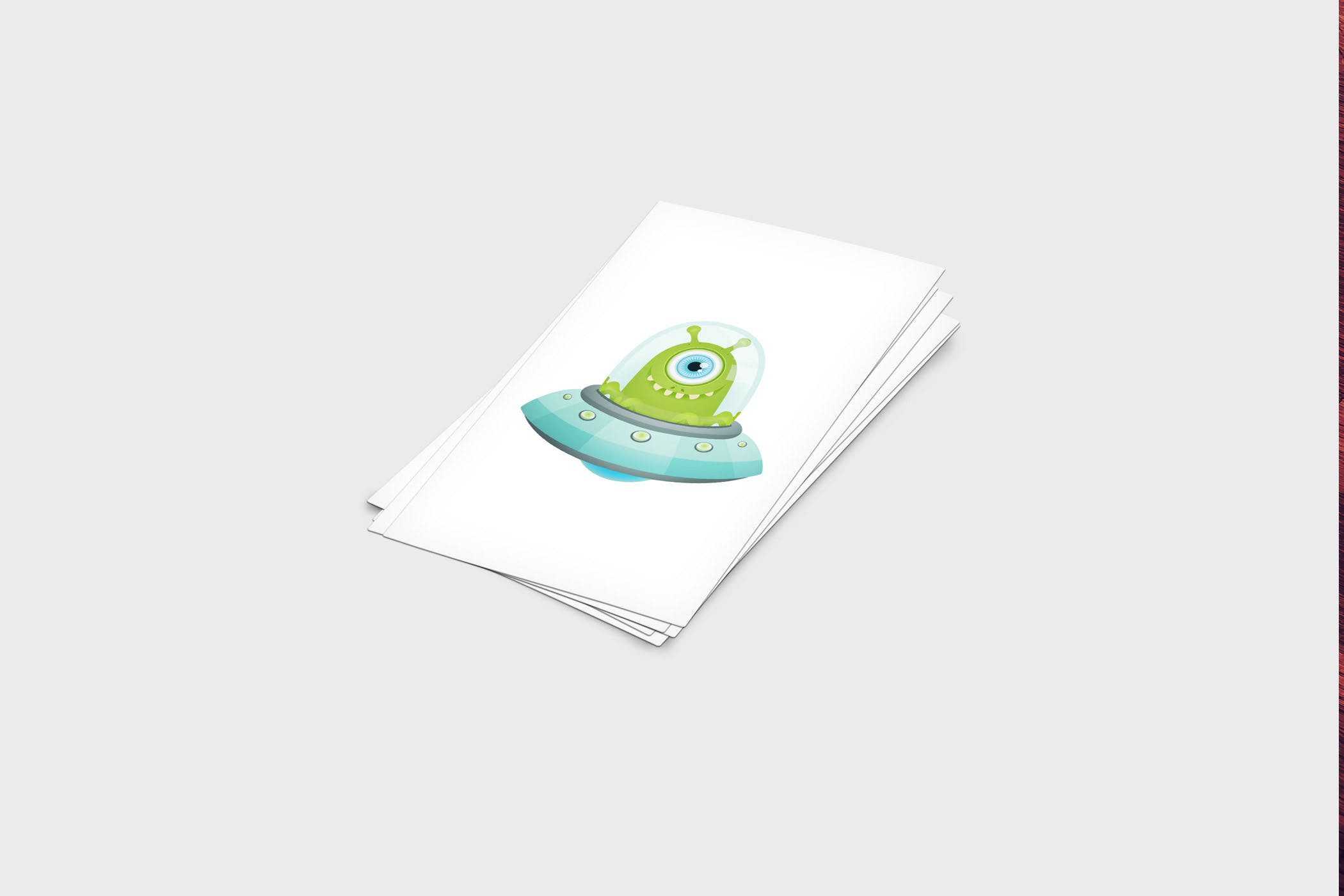 企业名片设计效果图展示样机非凡图库精选模板 4 Business Card Mock-Up Template插图(2)