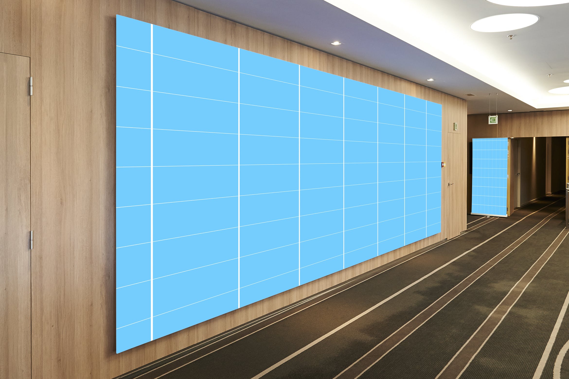 会议厅巨无霸广告牌样机素材库精选模板 Conference_Hall_Frame-Mockup插图