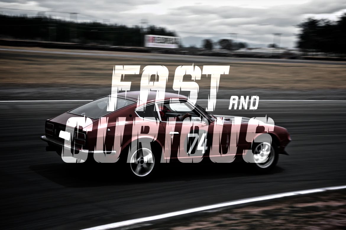 独特动感艺术风格英文无衬线字体素材库精选 Escalated – Fast Motorsport Racing Font插图(3)