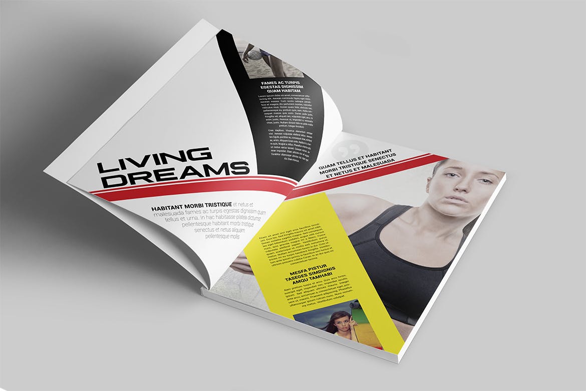 体育运动主题非凡图库精选杂志版式设计InDesign模板 Magazine Template插图(2)