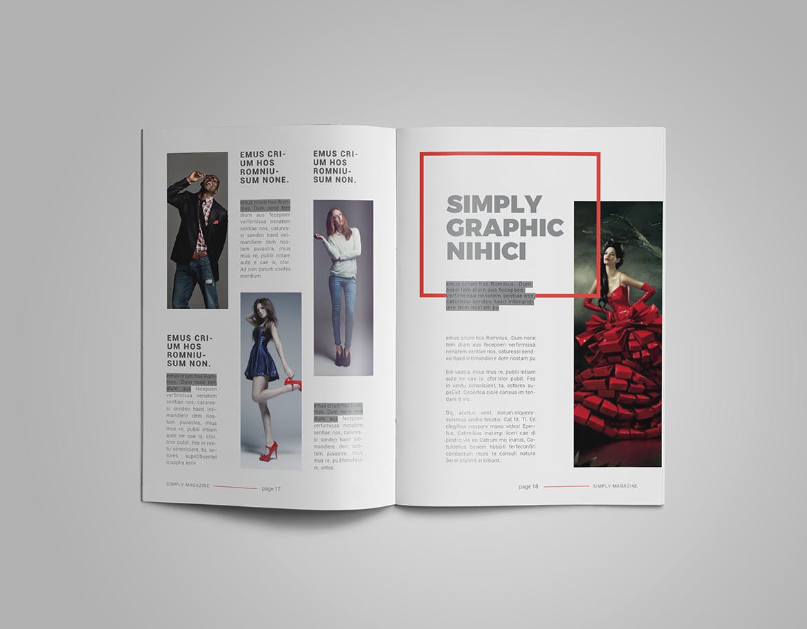 人物采访人物专题素材库精选杂志排版设计InDesign模板 InDesign Magazine Template插图(8)