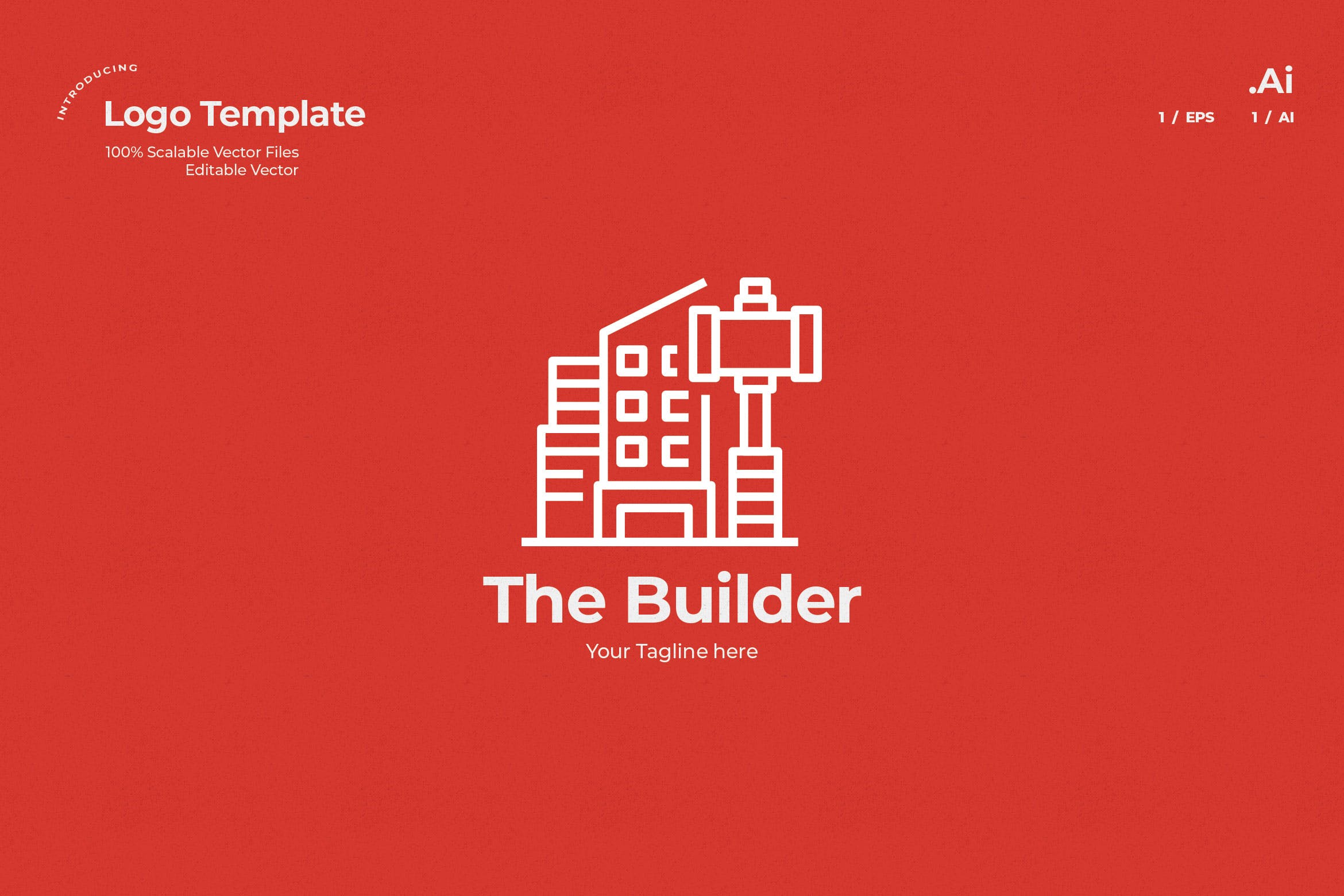 建筑设计/建筑施工企业Logo设计素材中国精选模板 The Builder Logo插图