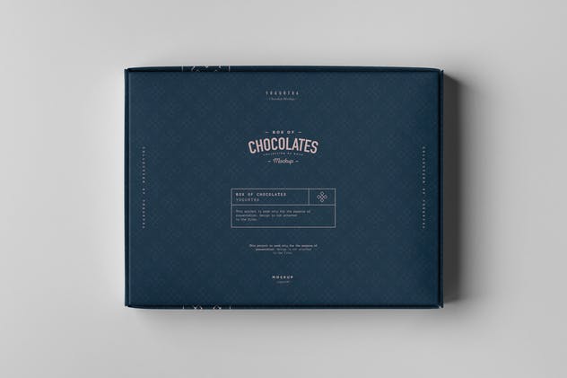 巧克力包装盒外观设计图普贤居精选模板 Box Of Chocolates Mock-up插图(13)