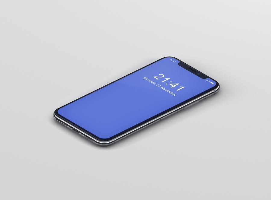逼真材质iPhone X高端手机屏幕预览非凡图库精选样机PSD模板 iPhone X Mockup插图(5)