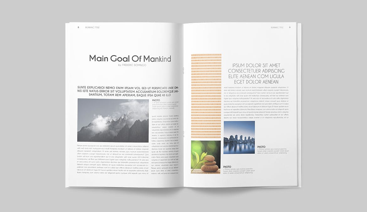 一套专业干净设计风格InDesign非凡图库精选杂志模板 Magazine Template插图(4)