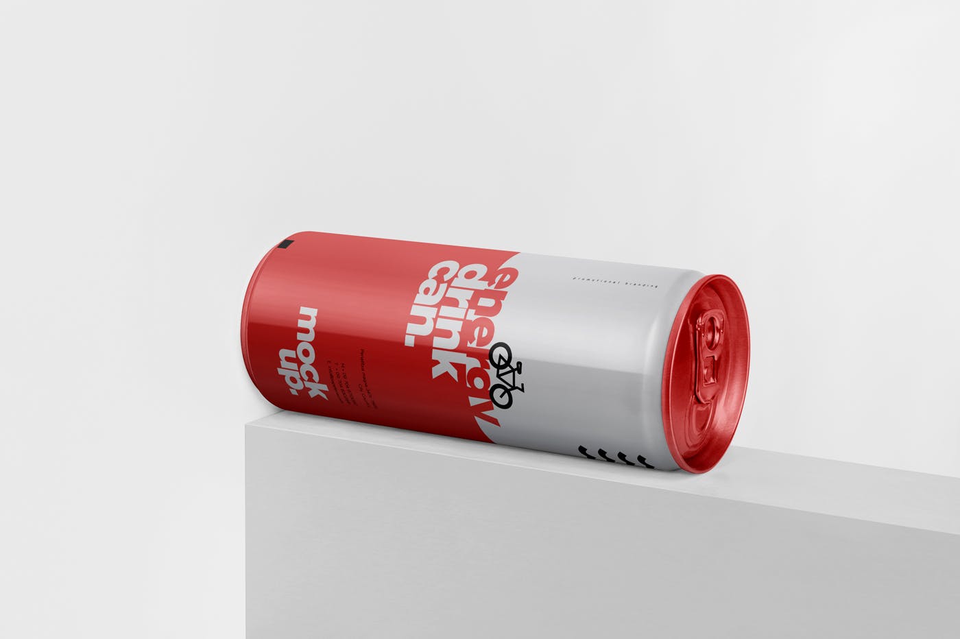 能量饮料易拉罐罐头外观设计普贤居精选模板 Energy Drink Can Mock-Up – 250 ml插图(2)