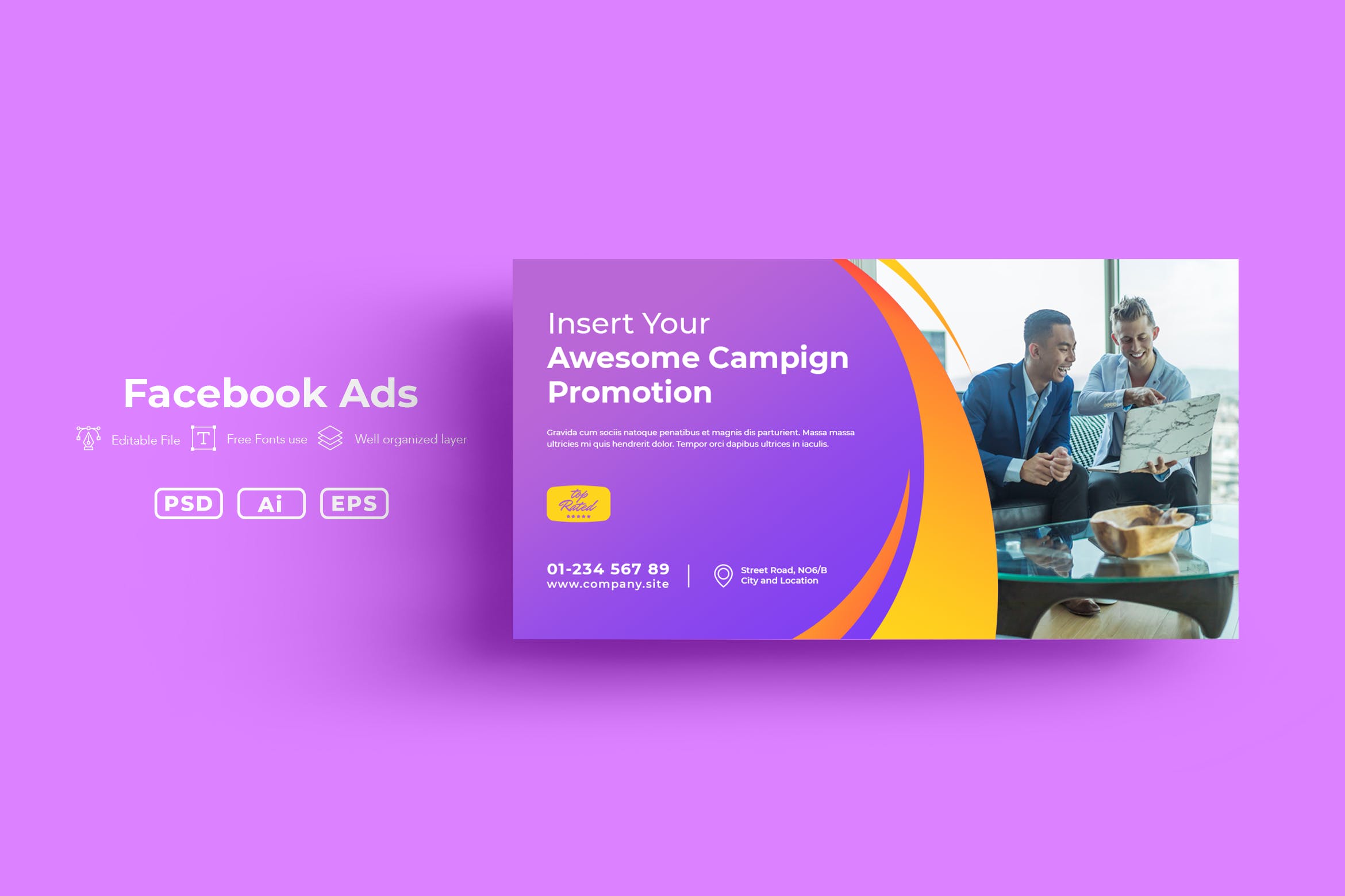Facebook企业营销广告设计模板素材中国精选v31 ADL Facebook Ads.v31插图