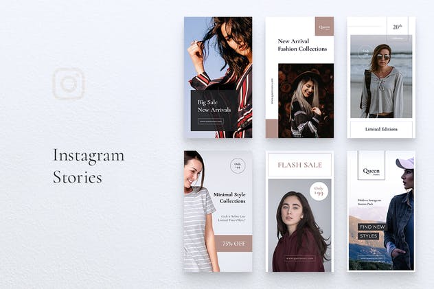 Instagram社交媒体广告设计模板素材库精选 QUEEN Instagram Story插图(1)
