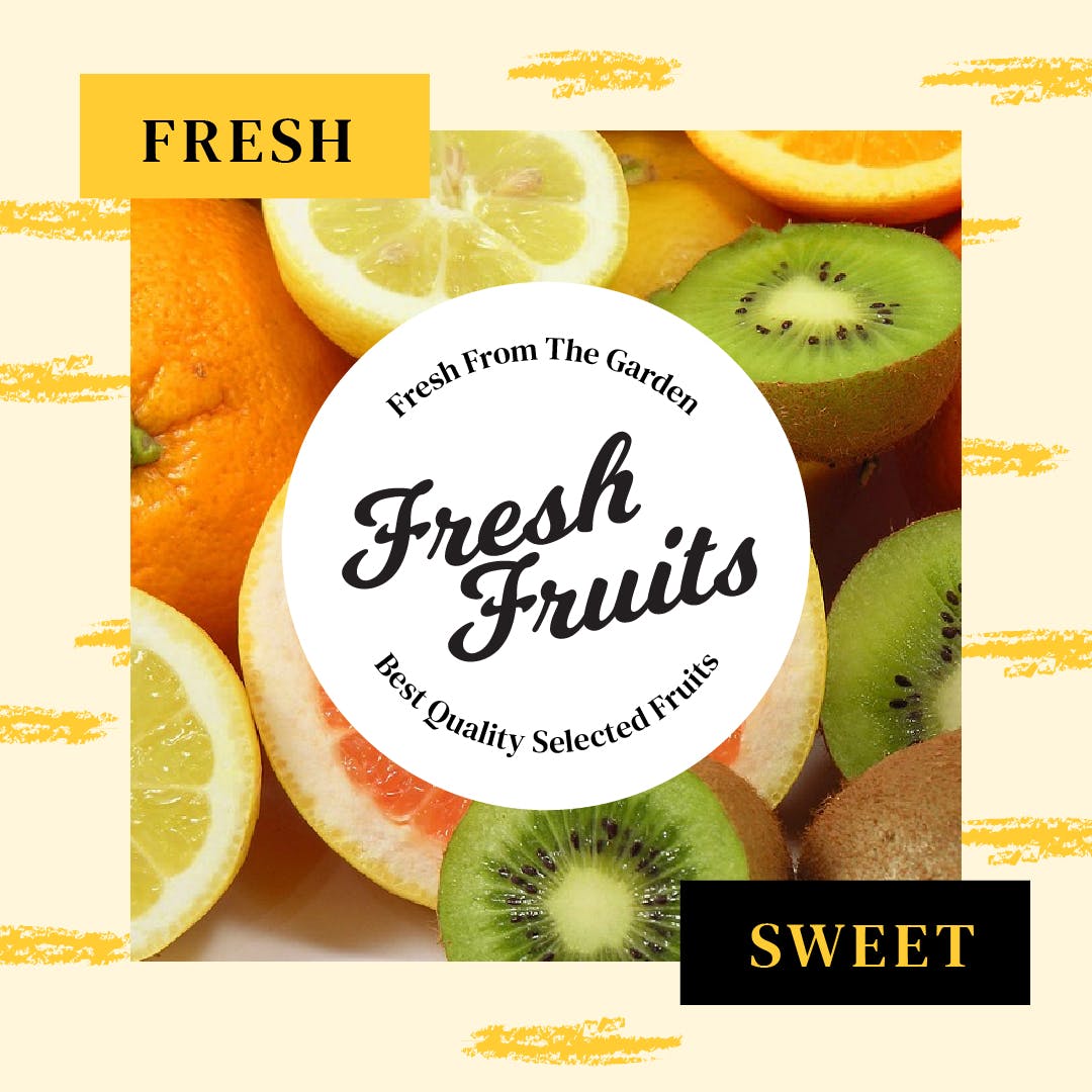 新鲜蔬果生鲜品牌社交媒体Banner图设计模板素材中国精选 Fresh Fruit Media Banners插图(8)