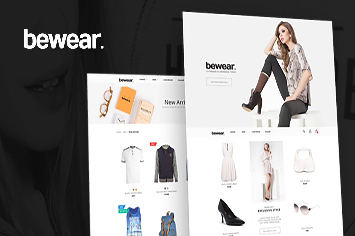产品图册式电商网站Magento主题模板16图库精选 Bewear – Lookbook Style eCommerce Magento Theme插图