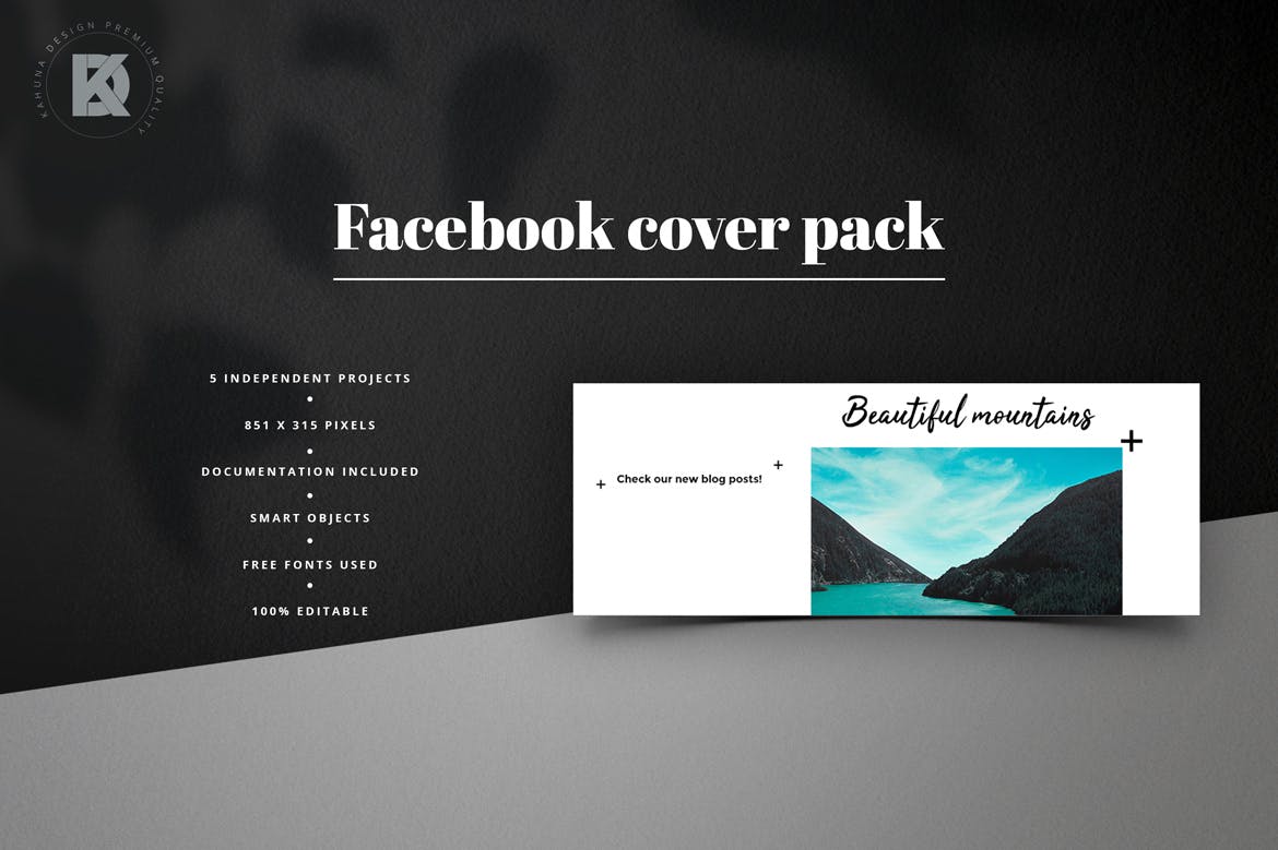 通用实用Facebook主页封面设计模板16图库精选 Facebook Cover Universal Pack插图(4)
