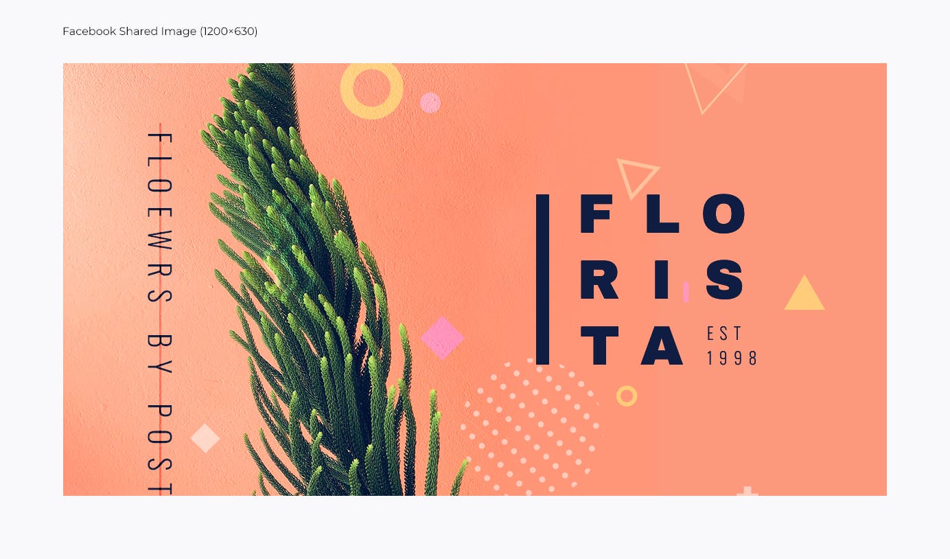 花卉设计风格社交媒体设计素材包 Floral Design Studio – Social Media Kit插图(1)