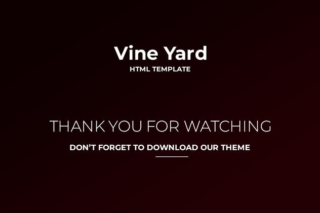 葡萄酒品牌网站设计HTML模板非凡图库精选 Vine Yard HTML Template插图(2)