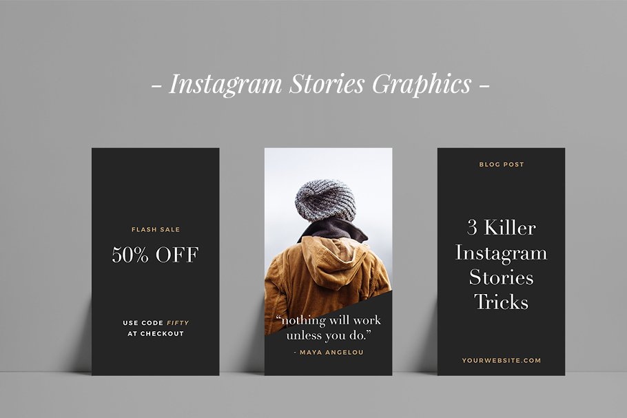 现代ins配图插图素材 Modern Instagram Stories Graphics插图