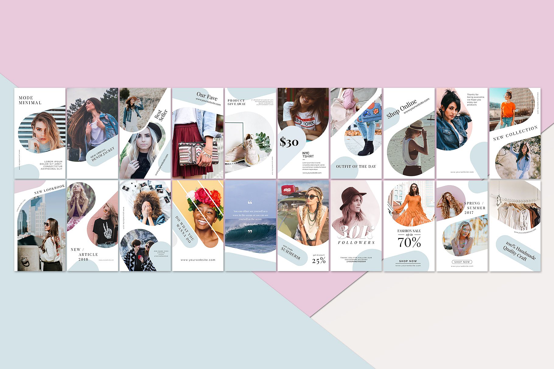 20个时尚极简的Instagram促销PSD模板16图库精选下载[psd]插图(6)