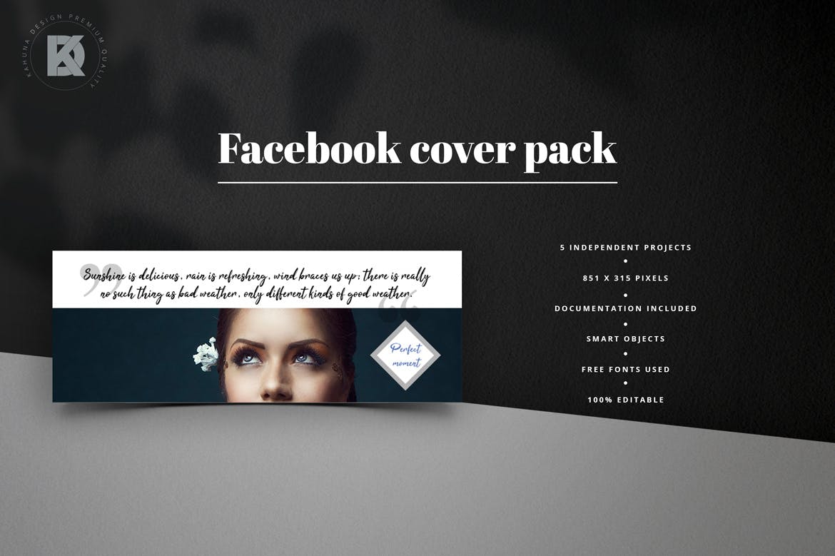 通用实用Facebook主页封面设计模板非凡图库精选 Facebook Cover Universal Pack插图(3)