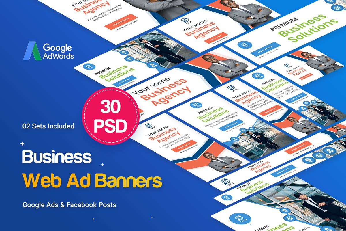 谷歌多尺寸商业推广Banner16设计网精选广告模板 Multipurpose, Business, Startup Banners Ad插图