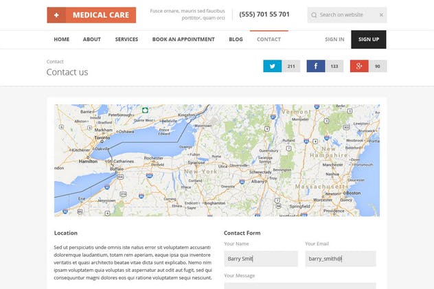 医疗保健医学主题网站设计PSD模板16设计网精选 Medical Care – Medical PSD Template插图(15)