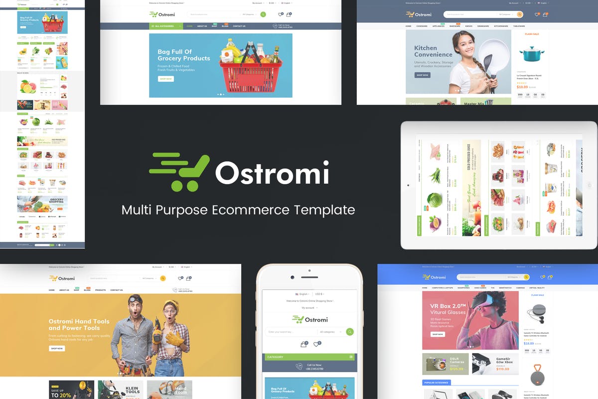 多用途综合网上商超PrestaShop主题模板非凡图库精选 Ostromi插图