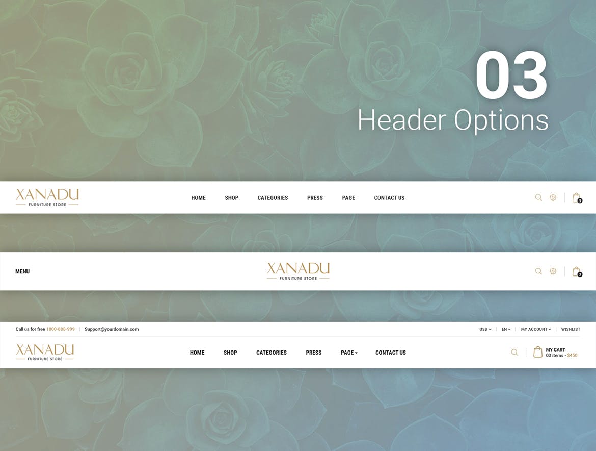 现代家具网上商城HTML模板素材库精选下载 Xanadu | Multi Concept eCommerce HTML Template插图(4)