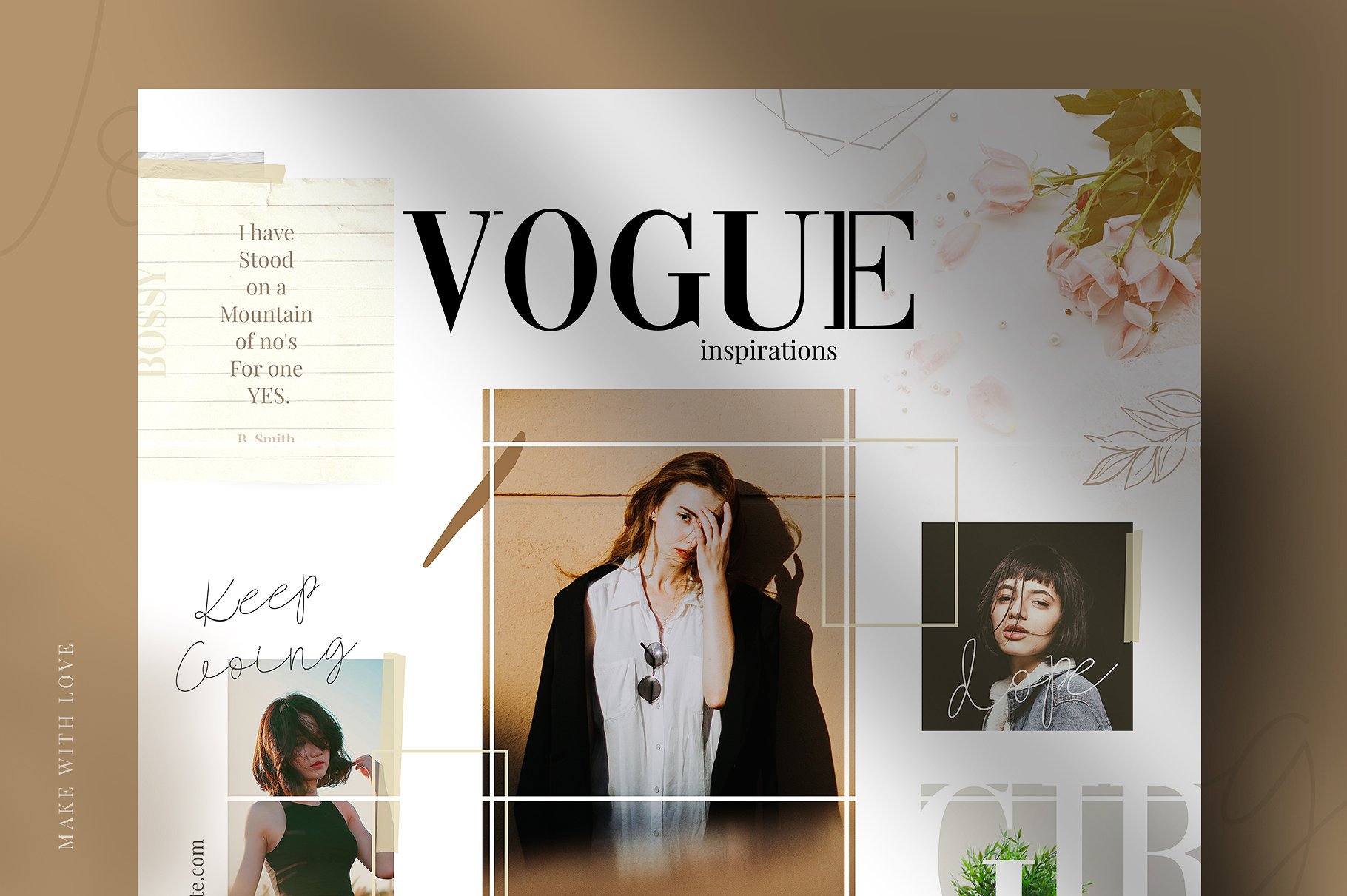 时尚高端的Instagram社交媒体拼图模板素材库精选 Vogue – instagram puzzle [psd]插图(2)